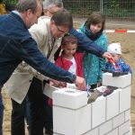 Grundsteinlegung für die neue Sporthalle