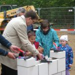 Grundsteinlegung für die neue Sporthalle