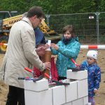 Grundsteinlegung für die neue Sporthalle