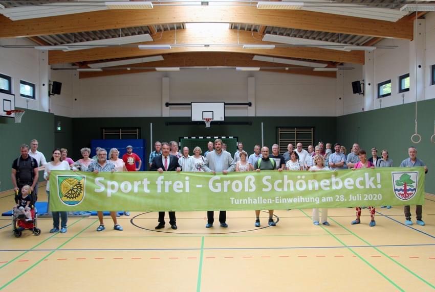 Einweihung neue Turnhalle