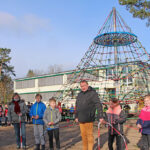 Einweihung neue Kletterspinne